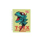 57509 - LIBRETA ESPIRAL POCKET 160H RAYAS T-REX DOO SMARTY