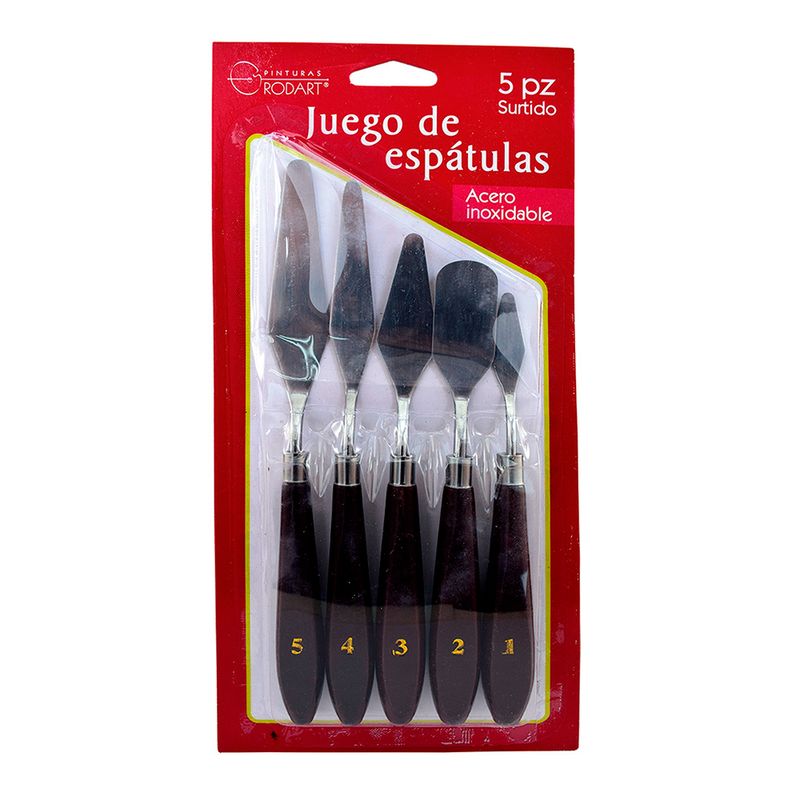 70765 - JUEGO DE 5 ESPATULAS METALICAS