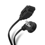 76170 - Extensión Steren 3 Contactos 4m Calibre 16 Color Negro