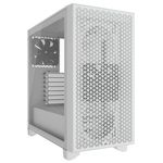 70002 - Gabinete Corsair 3000D AirFlow Media Torre ATX mATX ITX Cristal Templado Blanco 2xFan Sin Fuente