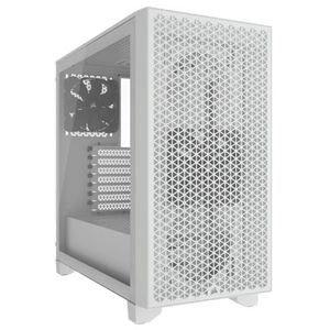 Gabinete Corsair 3000D Airflow Media Torre Atx Matx Itx Cristal Templado Blanco 2Xfan Sin Fuente Ckcgabab019