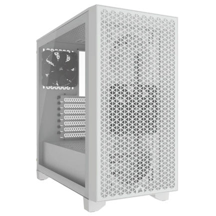 70002 - Gabinete Corsair 3000D AirFlow Media Torre ATX mATX ITX Cristal Templado Blanco 2xFan Sin Fuente