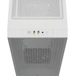 70005 - Gabinete Corsair 3000D AirFlow Media Torre ATX mATX ITX Cristal Templado Blanco 2xFan Sin Fuente
