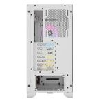 63668 - Gabinete Gamer Corsair 3000D RGB AirFlow Media Torre ATX mATX ITX Cristal Templado 3xFan RGB Blanco Sin Fuente