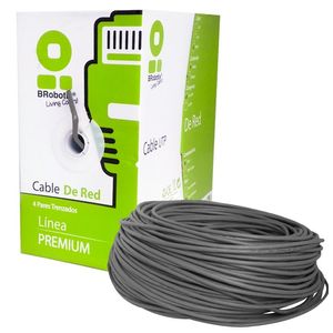 Bobina Brobotix 400052G, 100 M, Gris, Interior, Cat5E, Cca 400052G