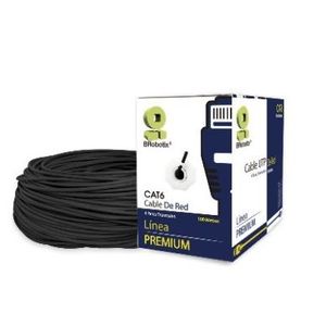 Bobina Brobotix 176122, 100 M, Negro, Exterior, Cat6, Cca 176122