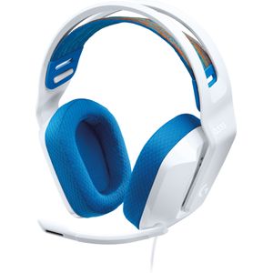 Diademas Logitech G335, Diadema, Blanco/Azul 981-001017