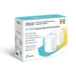 76488 - TP-LINK Deco X20 (2-pack) router inalámbrico Gigabit Ethernet Doble banda (2,4 GHz / 5 GHz) Blanco