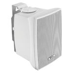 72990 - Juego de Bafles Steren de 2 Vías 600W PMPO Tipo Satelital Uso Interno/Externo/Intemperie Color Blanco