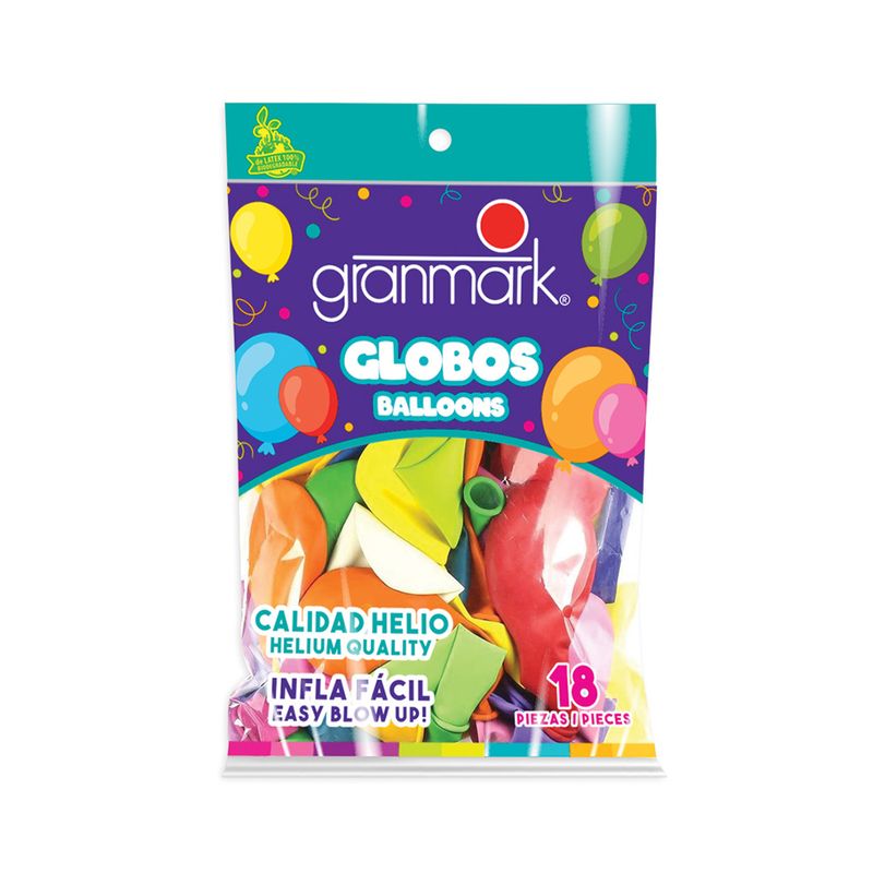 75659 - GLOBOS No 12 COLORES SURTIDOS