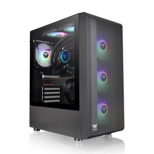 Gabinete Thermaltake S200 Tg Argb (Ca-1X2-00M1Wn-00), Color Negro, Media Torre Ca-1X2-00M1Wn-00