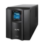 75945 - UPS APC 1000VA/600W Pantalla LCD 120V Conexión Inteligente Torre de Onda Sinusoidal Pura 8 Contactos Color Negro