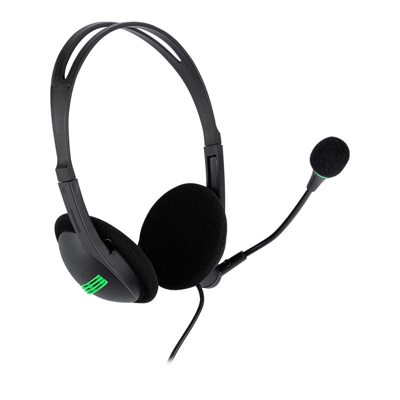 76726 - DIADEMA CON MICROFONO TECHZONE CABLE 1 5M 3 5MM WIN MAC ANDROID