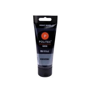 Pintura Acrilica Politec 100Ml Negro Intenso Tubo 31689