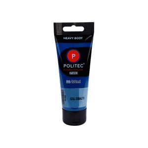 Pintura Acrilica Politec 100Ml Azul Cobalto Tubo 31702