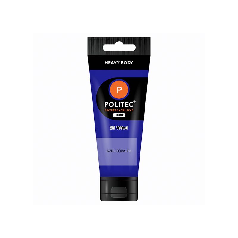 76750 - PINTURA ACRILICA POLITEC 100ML AZUL COBALTO TUBO