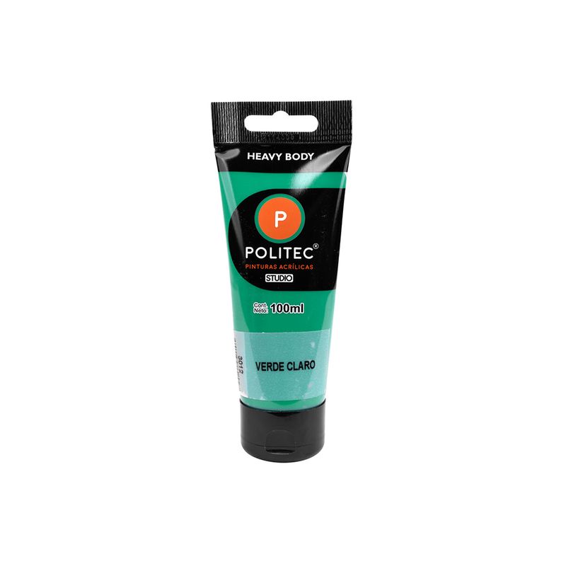 76642 - PINTURA ACRILICA POLITEC 100ML VERDE CLARO TUBO