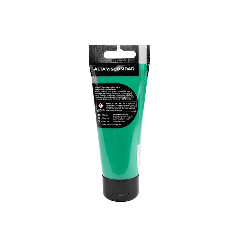 76756 - PINTURA ACRILICA POLITEC 100ML VERDE CLARO TUBO