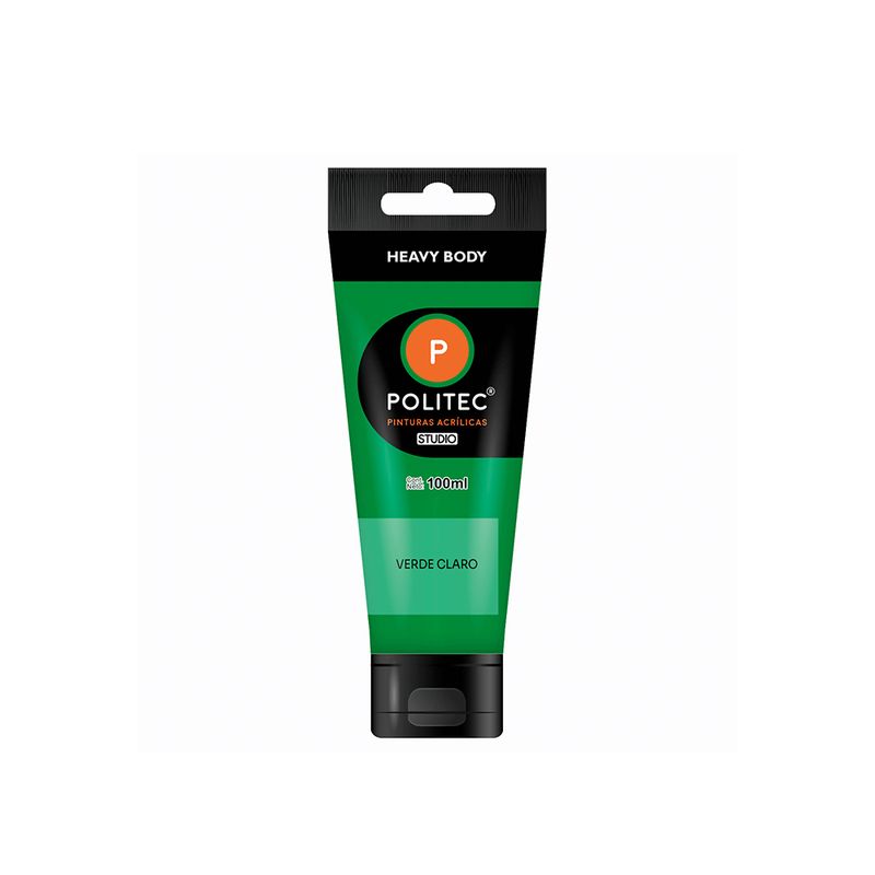 76754 - PINTURA ACRILICA POLITEC 100ML VERDE CLARO TUBO