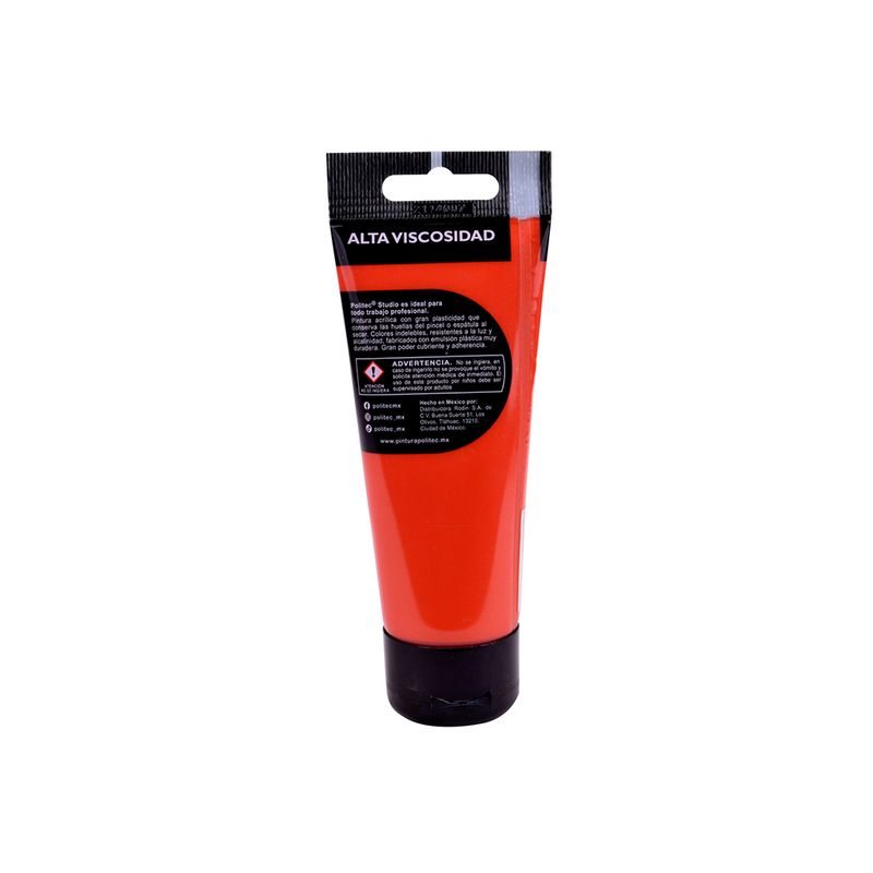 76760 - PINTURA ACRILICA POLITEC 100ML ROJO TUBO