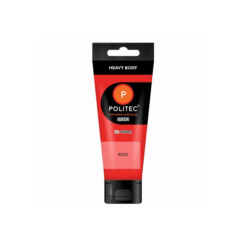76758 - PINTURA ACRILICA POLITEC 100ML ROJO TUBO