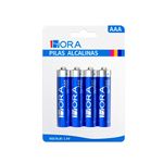 76703 - PILA ALCALINA AAA 1HORA, BLISTER CON 4