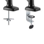 73831 - Soporte MANHATTAN de aluminio con pistones de gas p/2 monitores 17 a 32