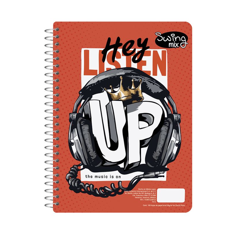 76887 - CUADERNO PROFESIONAL 100H RAYAS SWING MIX (M)