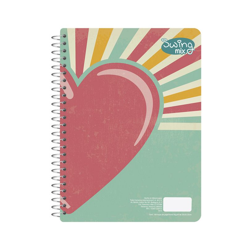 76937 - CUADERNO PROFESIONAL 100H C-5 SWING MIX (F)