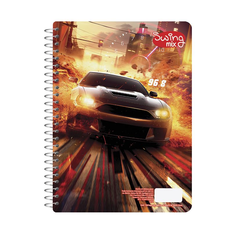 76897 - CUADERNO PROFESIONAL 100H BLANCO SWING MIX (M)