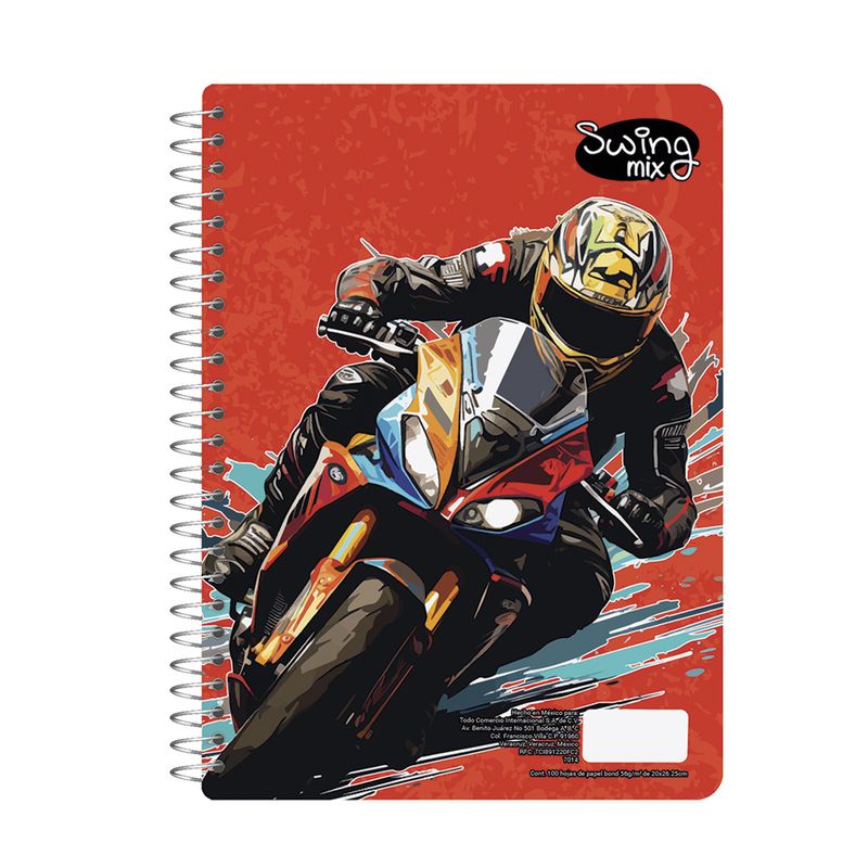 76886 - CUADERNO PROFESIONAL 100H RAYAS SWING MIX (M)