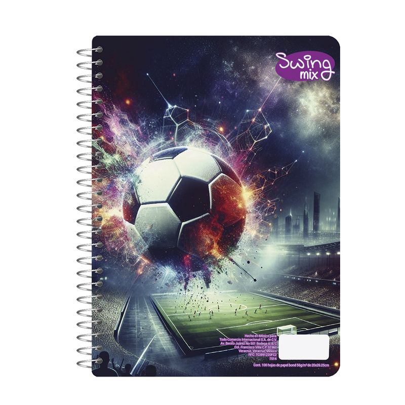 76882 - CUADERNO PROFESIONAL 100H RAYAS SWING MIX (M)