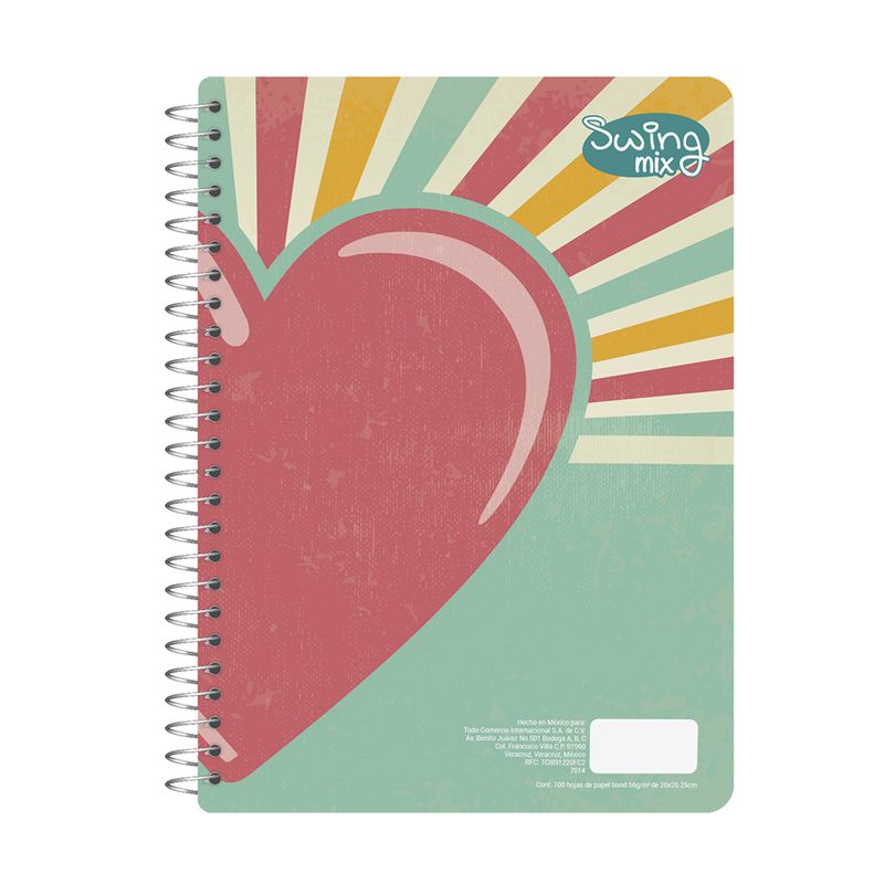 76929 - CUADERNO PROFESIONAL 100H BLANCO SWING MIX (F)