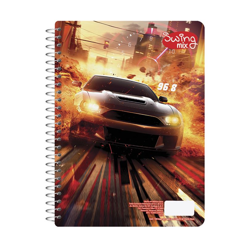 76913 - CUADERNO PROFESIONAL 100H C-7 SWING MIX (M)
