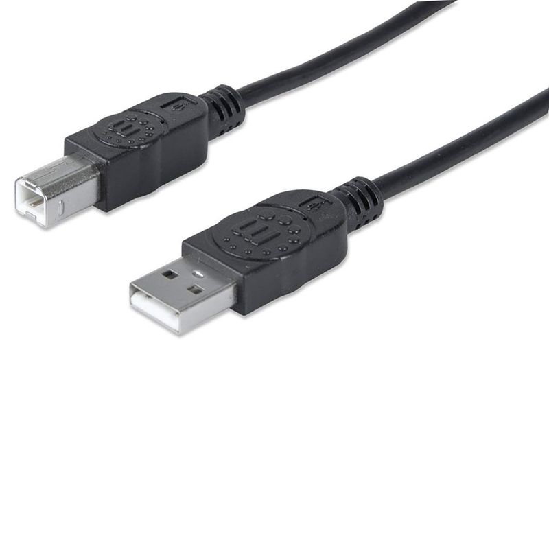 47913 - CABLE USB 2 0 A/B 1 8MTS, NEGRO