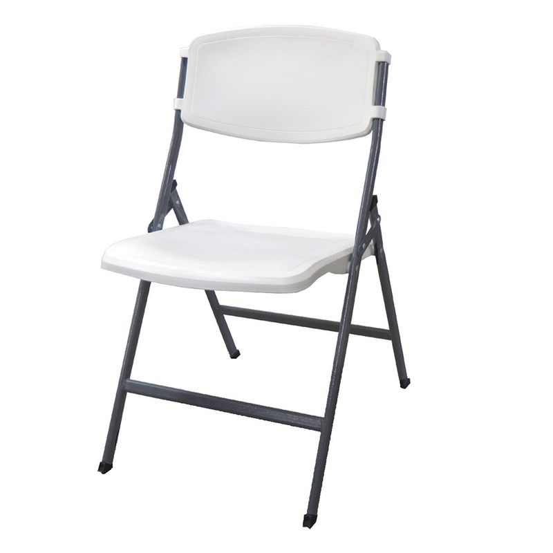 76962 - SILLA PLEGABLE TUBULAR BLANCO QATAR