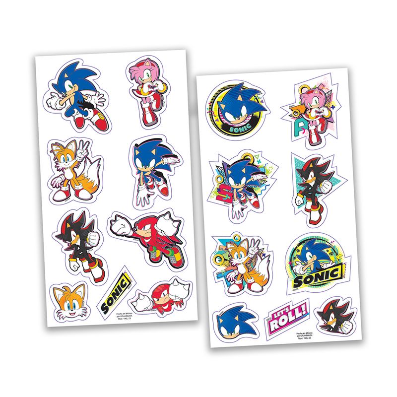 76341 - BLOCK DE STICKERS SONIC