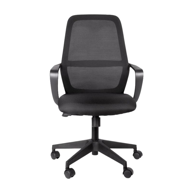 76400 - SILLON EJECUTIVO RESPALDO ALTO CON BRAZOS MALLA NEGRO