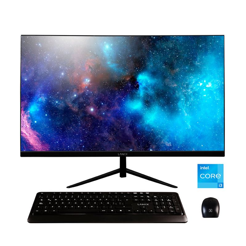 76769 - COMPUTADORA ALL IN ONE LANIX, CORE i3-1215U, 8GB RAM, 256GB SSD, 23 8" FHD, WIN11 PRO