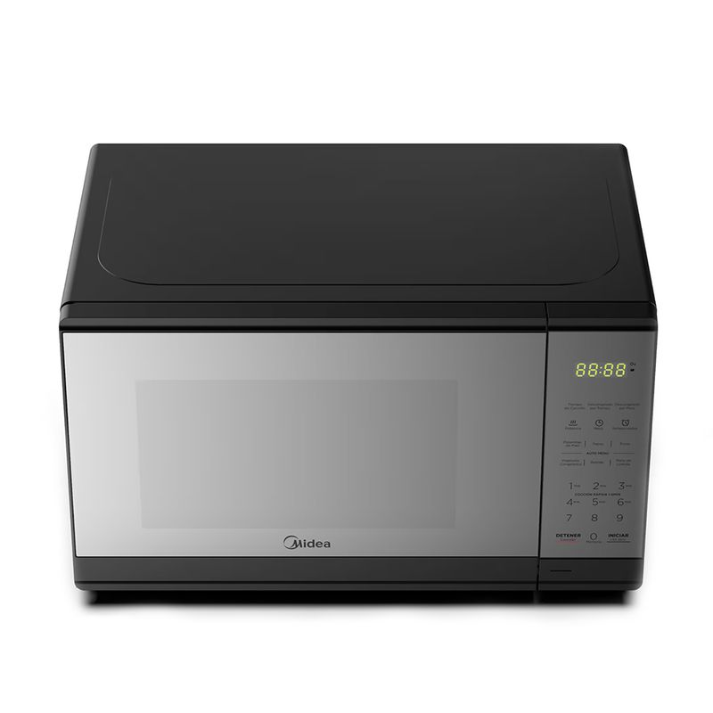 77127 - HORNO DE MICROONDAS 0 7 PIES MIDEA, GRIS, ACABADO ESPEJO
