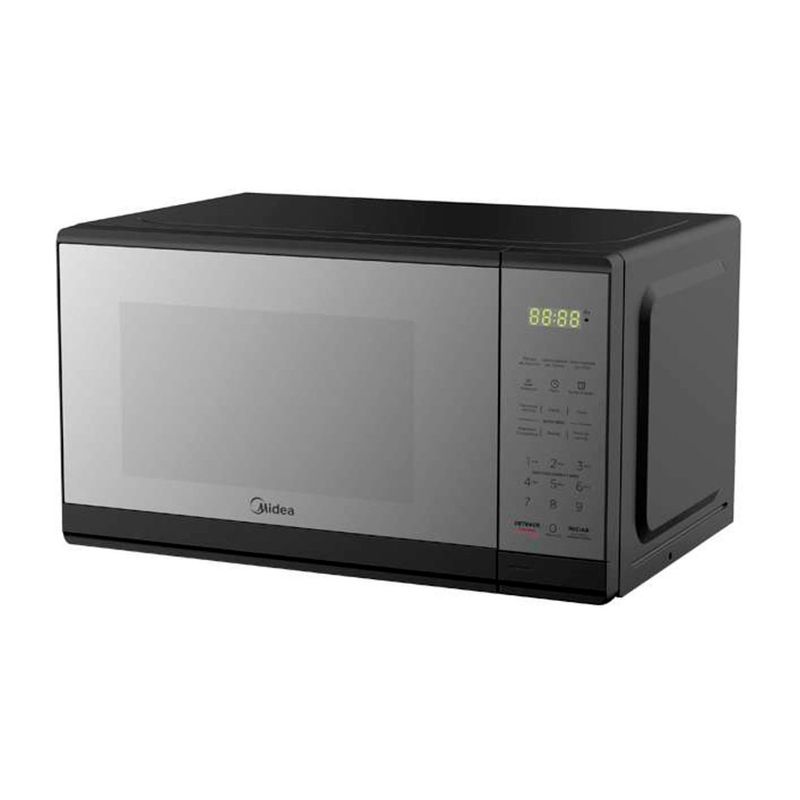 77126 - HORNO DE MICROONDAS 0 7 PIES MIDEA, GRIS, ACABADO ESPEJO
