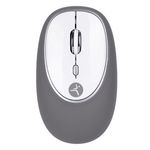 70117 - Mouse Inalámbrico TechZone Jelly Mate Grey de ABS Silicón 3 Botones 1200 DPI con Batería AAA incluida Gris