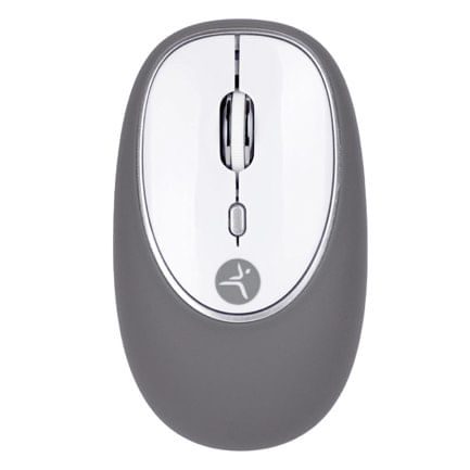 70117 - Mouse Inalámbrico TechZone Jelly Mate Grey de ABS Silicón 3 Botones 1200 DPI con Batería AAA incluida Gris
