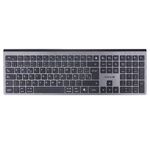 75172 - Teclado TechZone Hefestos Recargable Multipunto Bluetooth 10m de Alcance Color Plata