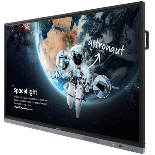 68304 - Pantalla BenQ RM6504 Interactiva IR Anti-Germenes 65" 4K UHD 3840x2160 50 Puntos Touch Android 13