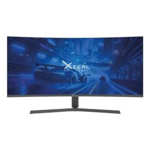 Monitor Curvo Gamer Xzeal Xz6010-1 De 34" Resolución De 3440X1440P 165Hz 4Ms Color Negro Xzhmoiab032
