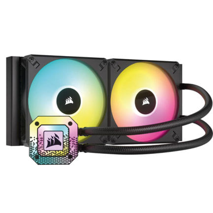 67277 - Enfriamiento Líquido Corsair para CPU iCUE H115i Elite Capellix XT 280mm RGB Compatible S 1200 1700 AM4 AM5 Color Negro