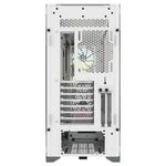 68693 - Gabinete Corsair ICUE 5000X RGB Media Torre EATX ATX mATX ITX Cristal Templado Color Blanco 3xFan RGB Sin Fuente