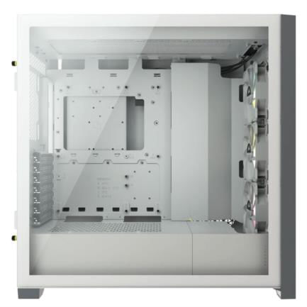68694 - Gabinete Corsair ICUE 5000X RGB Media Torre EATX ATX mATX ITX Cristal Templado Color Blanco 3xFan RGB Sin Fuente