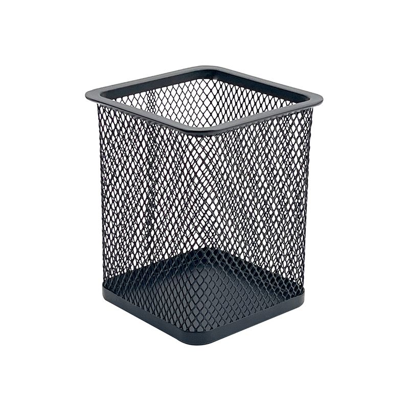 77210 - PORTA LAPICES CUADRADO MALLA METALICA